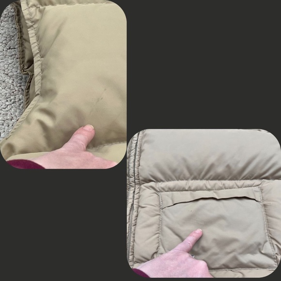 Vintage Goose Down Schott Bros NYC Camel Tan Puffer Vest Men's Large - Picture 9 of 10